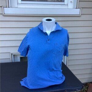 cowgirl argyle boho cozy grandpa dad Men’s extra-large blue polo, Michael Kors,